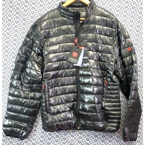 J. Whistler Black Puffer Quilted Full Zip Jacket Coat NEW New with Tag - Picture 1 of 16